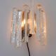 German glass wall sconce from Fischer Leuchten, 1970s