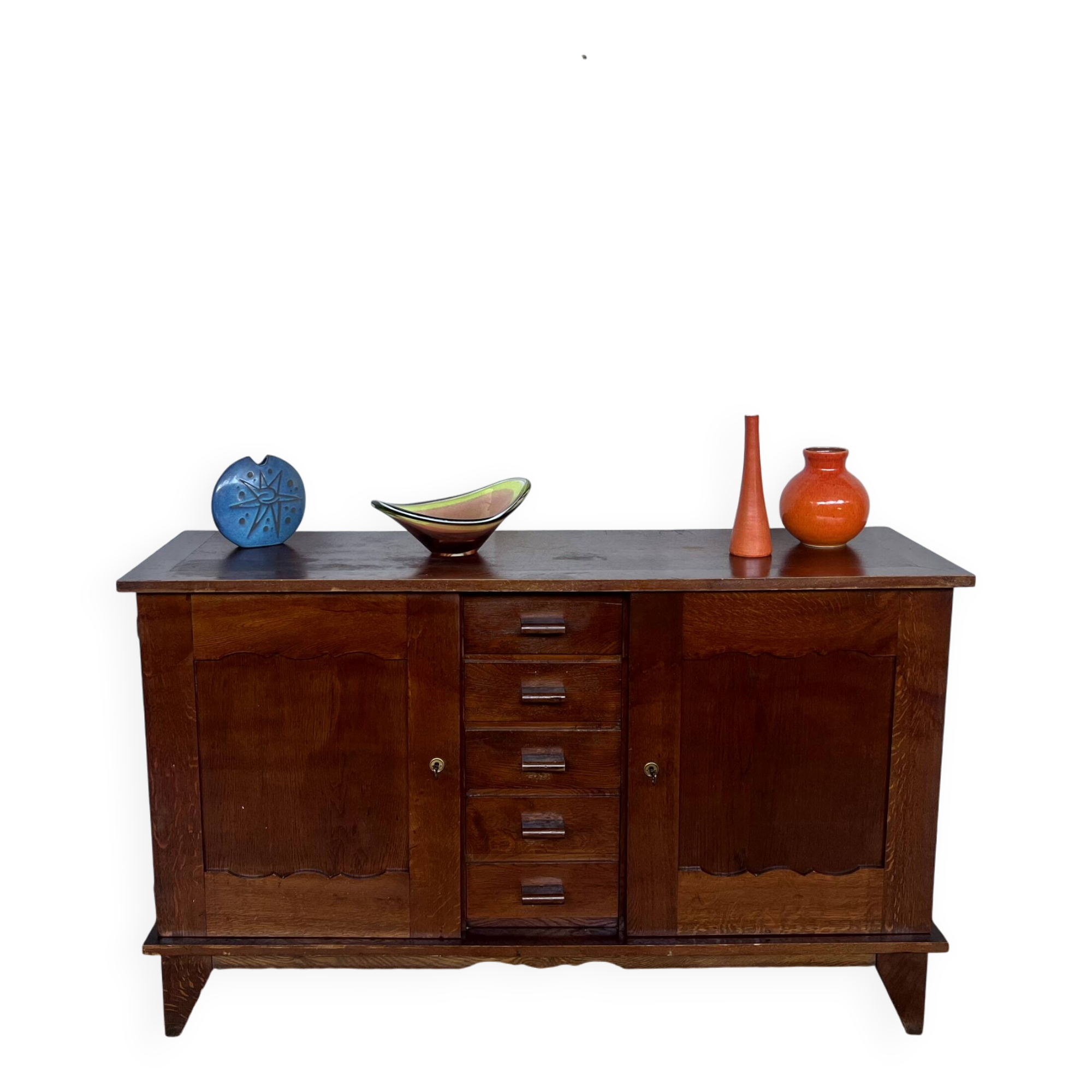 René Gabriel oak sideboard 1950 vintage design