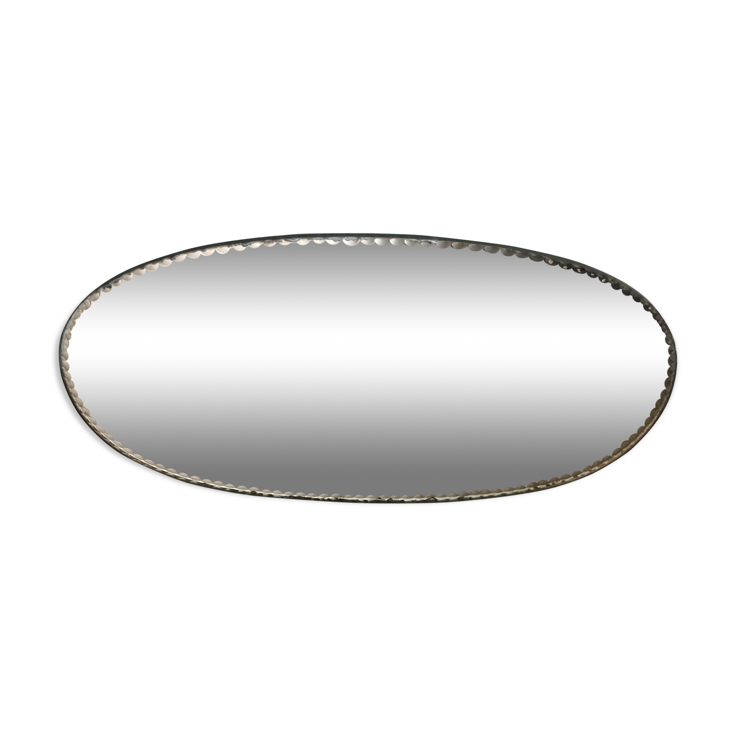 Bevelled oval mirror 20x35cm