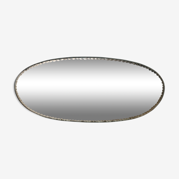 Bevelled oval mirror 20x35cm