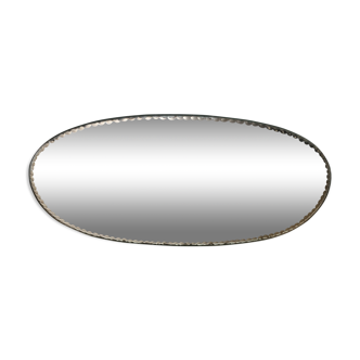 Bevelled oval mirror 20x35cm
