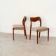 Paire de chaises Niels Otto Moller 71 scandinave