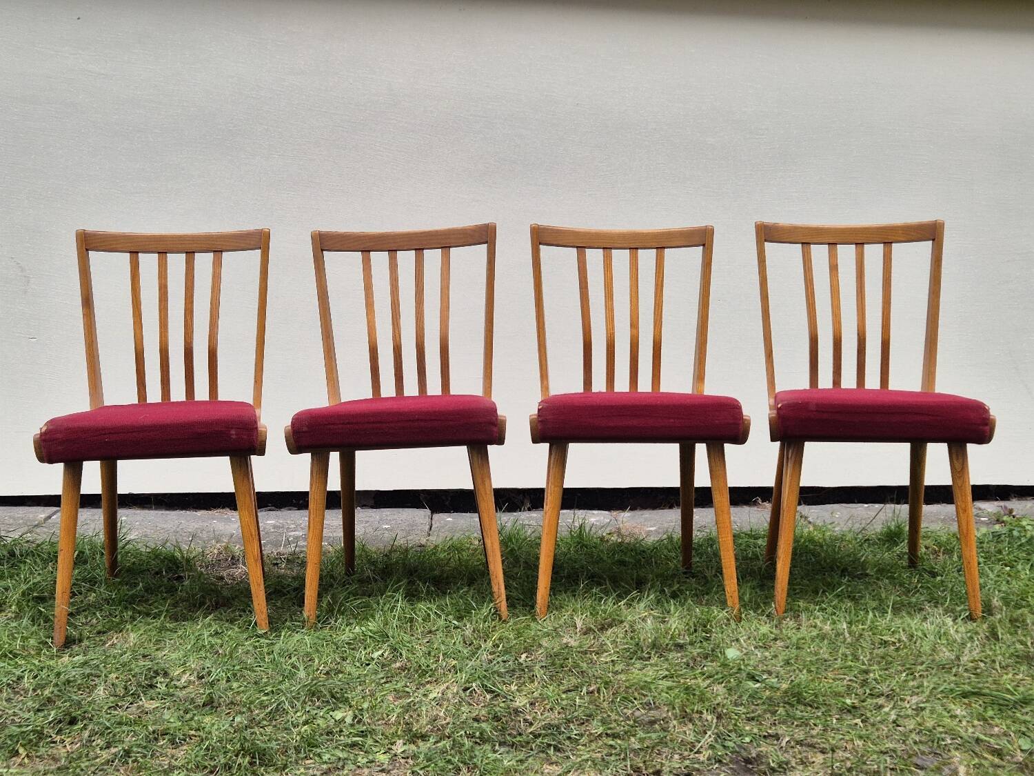 Set of 4 Vintage Czech Chairs 1960s