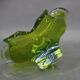 Bol en verre vert du milieu du siècle par Josef Michal Hospodka, années 1970.