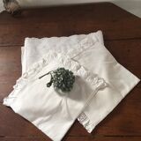 Sheet adornment and two pillowcases