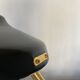 1960 black sheet metal and brass orientable lamp