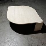 Travertine coffee table