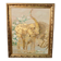 Painting Oil on canvas and gold leaf "Two elephants"