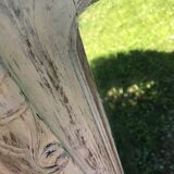 Old white mirror patinated 90x119cm