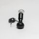 Vintage Italian 600 table lamp by Gino Sarfatti for Arteluce, black body & base