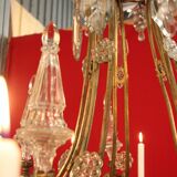 Bronze lustre and crystal 19th