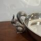 Silver-plated catchall with squirrels, 20th century.