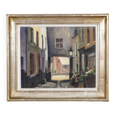 Street scene painting in Brussels