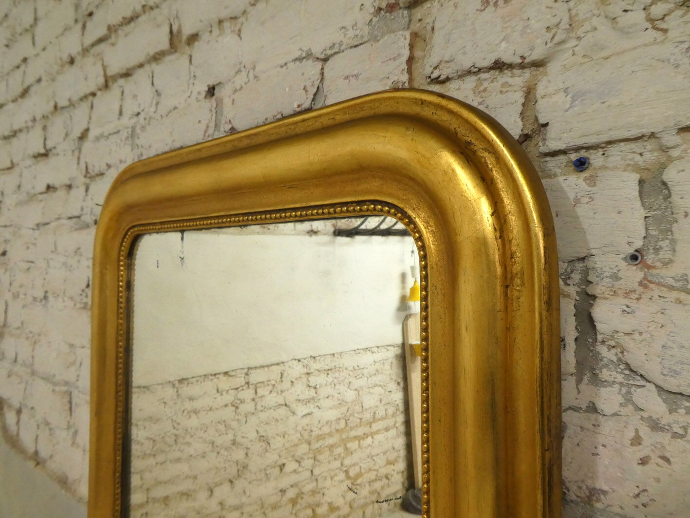 Louis Philippe mirror in gilded wood