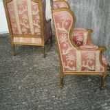Pair of shepherdess armchairs