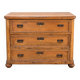 Antique pine chest of drawers – 3 large drawers – late 19th / early 20th century