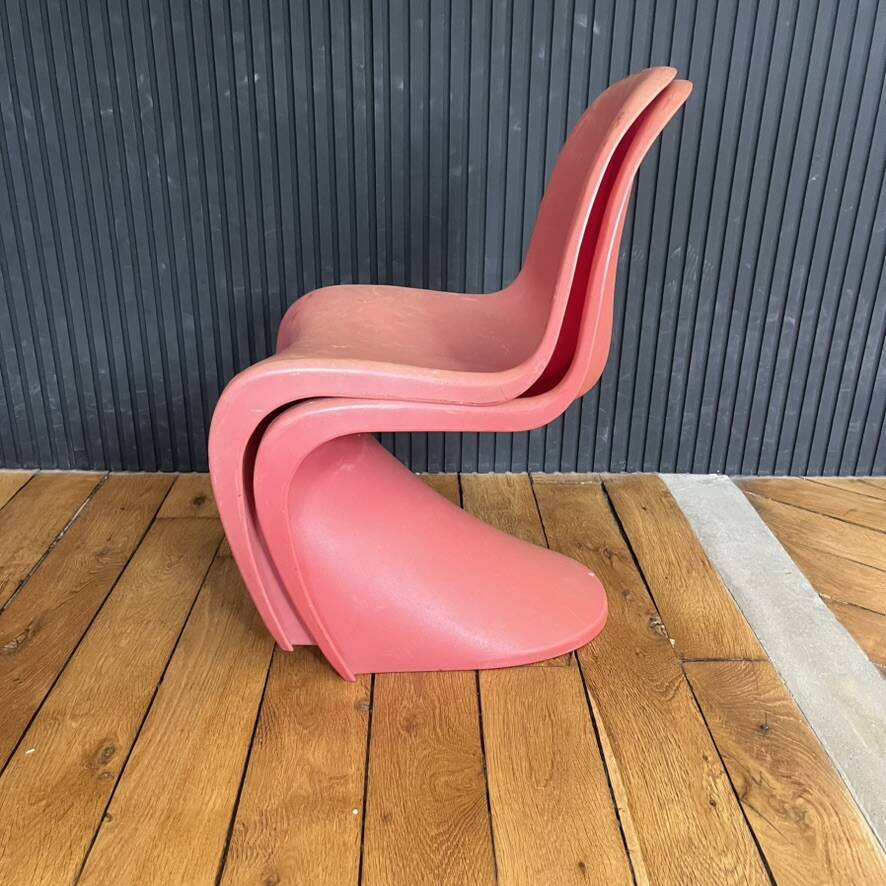 Paire de chaises enfant de Verner Panton