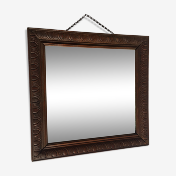 Miroir bois - 39x38cm