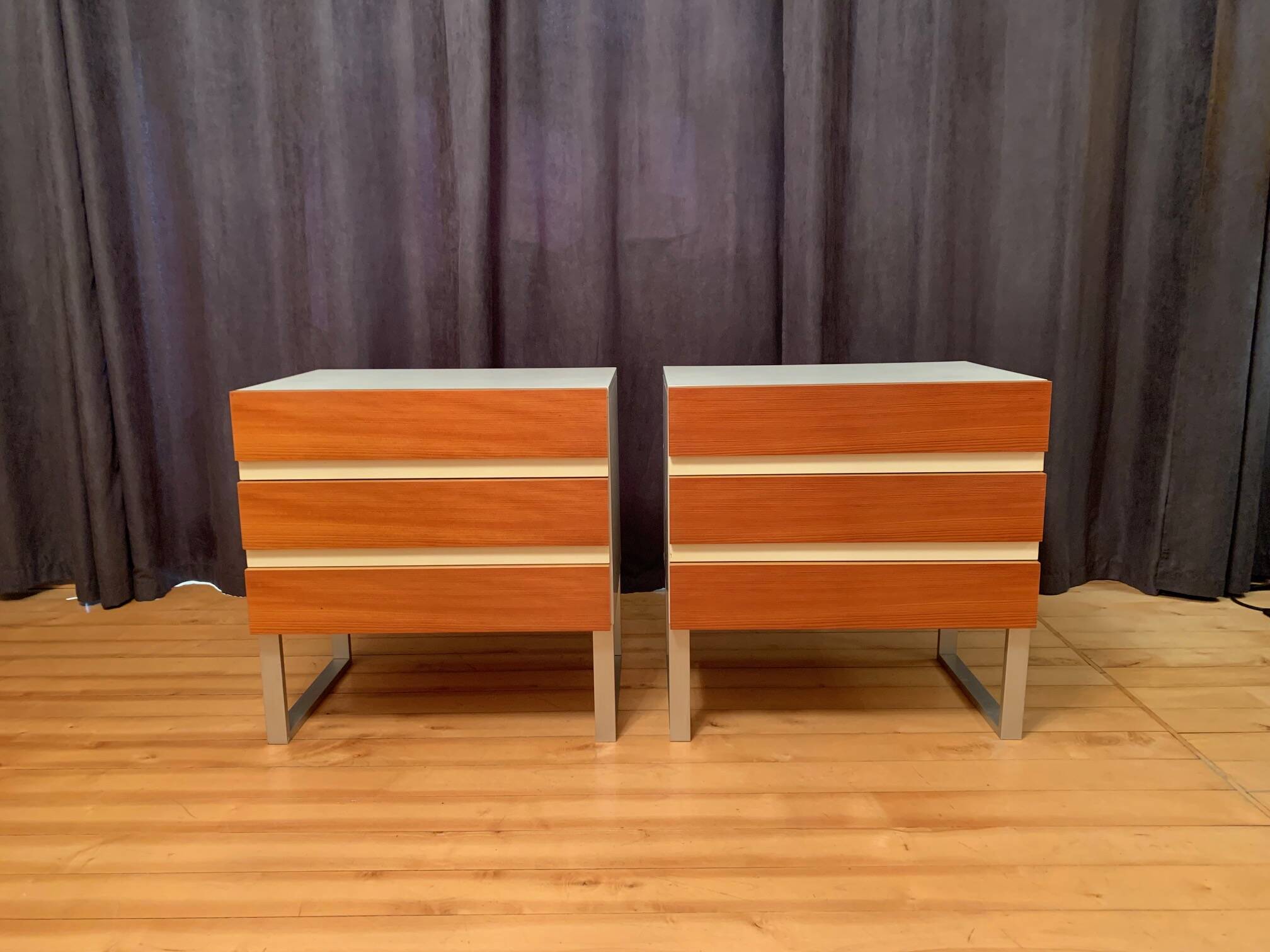 Set of two Interlübke chests of drawers, Germany, 1970s.