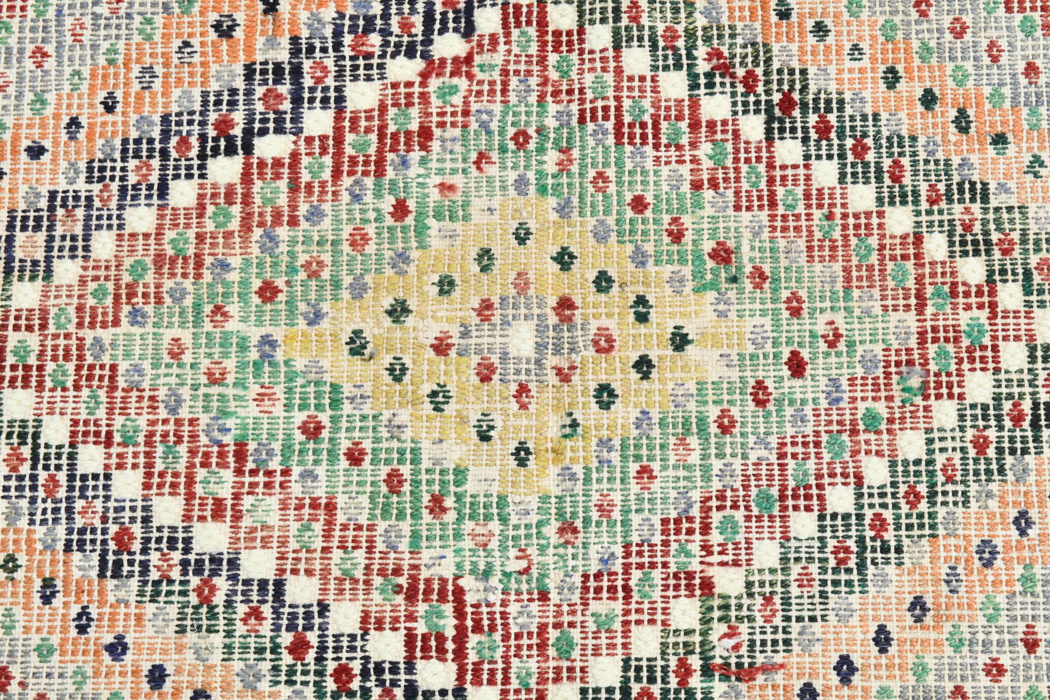 7x10 Handmade Wool Vintage Kilim Rug, 210x292Cm