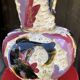 Monaco ceramic vase - Monte Carlo 1950s, fish decor - XXL dimensions