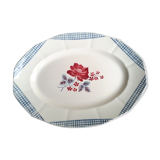 Oval dish Digoin Sarreguemines collection Josiane