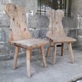 Pair of brutalist chairs