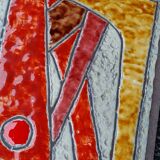 1960s wall decor in lava stone