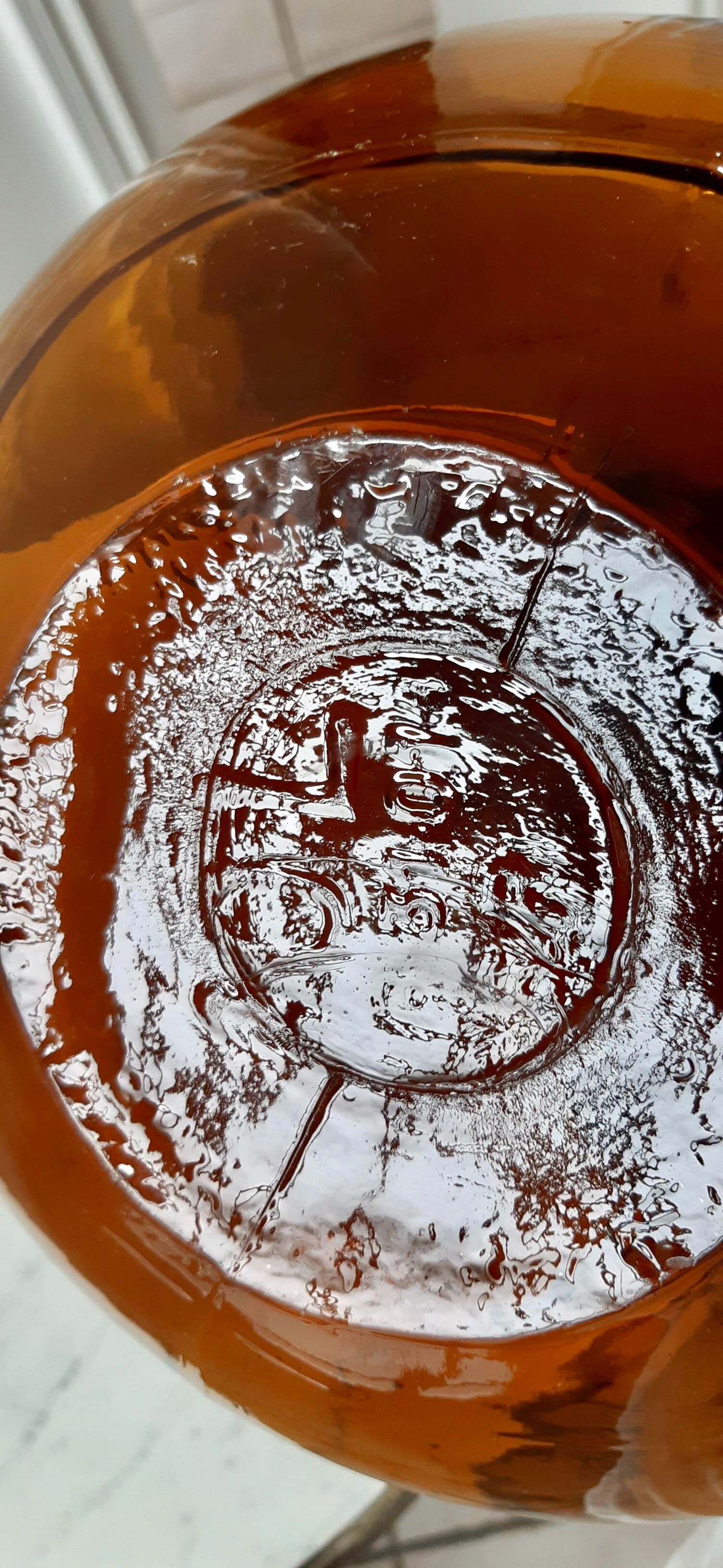Dame-jeanne ambrée ancienne 10L