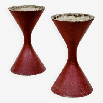 Pair of Willy Guhl planters. Switzerland 1960s