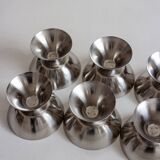 Set of eight ice cream cups, Lundtofte Denmark, 1960s