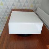 70s bakelite and opaline ceiling light signed Vianne