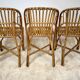 3 chaises vintage en rotin