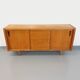Vintage row in light oak wood from the 60s