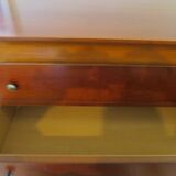 3-drawer chest of drawers with ogee - Louis Philippe style - 80s