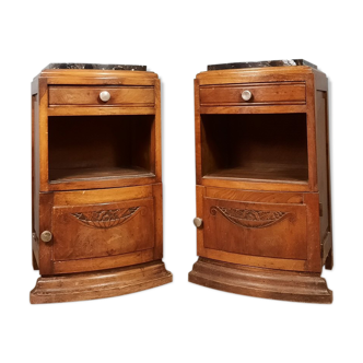 Pair of Art Deco style bedside tables