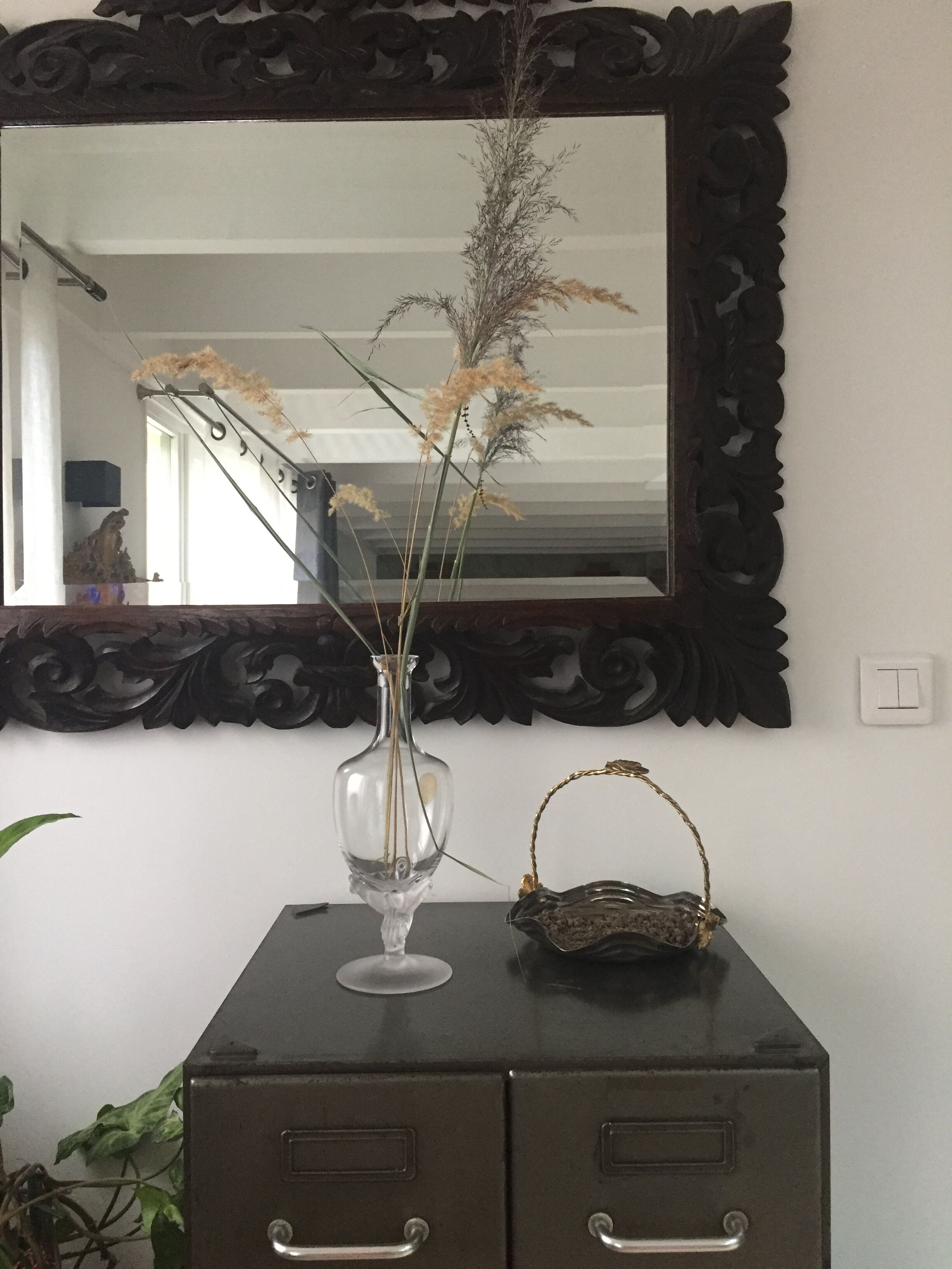 Vase en verre soufflé