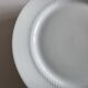 Set of 6 neo-classical pearl white porcelain dinner plates by Bareuther.