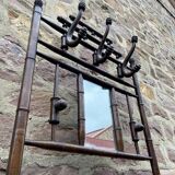 Porte-manteaux Bambou sur pied vintage 1930s bois courbé