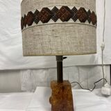 vintage fractal resin lamp 60s/70s