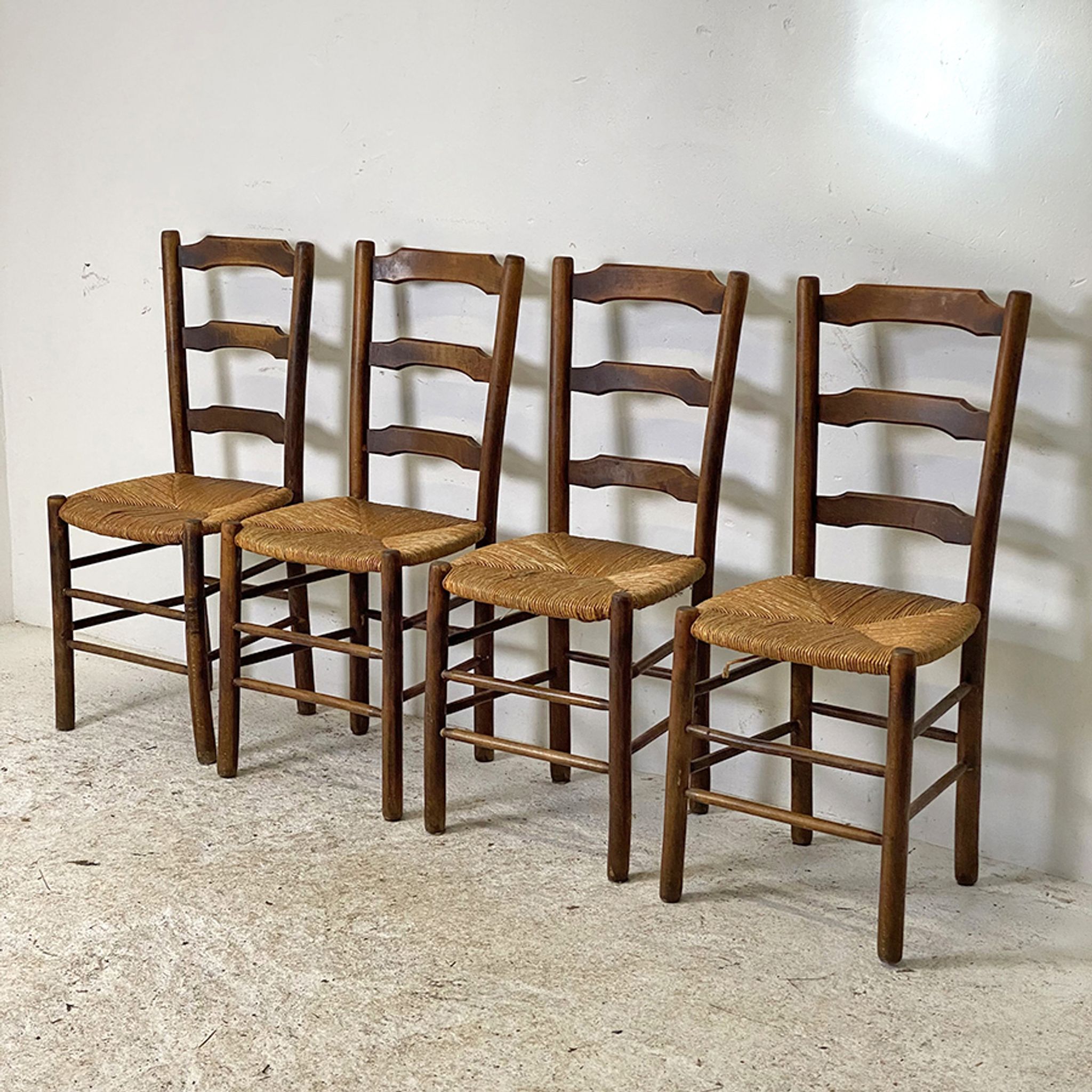 Set of 4 mulched chairs