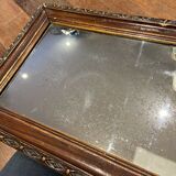 Rectangular wall mirror with wooden frame 47,5x29cm