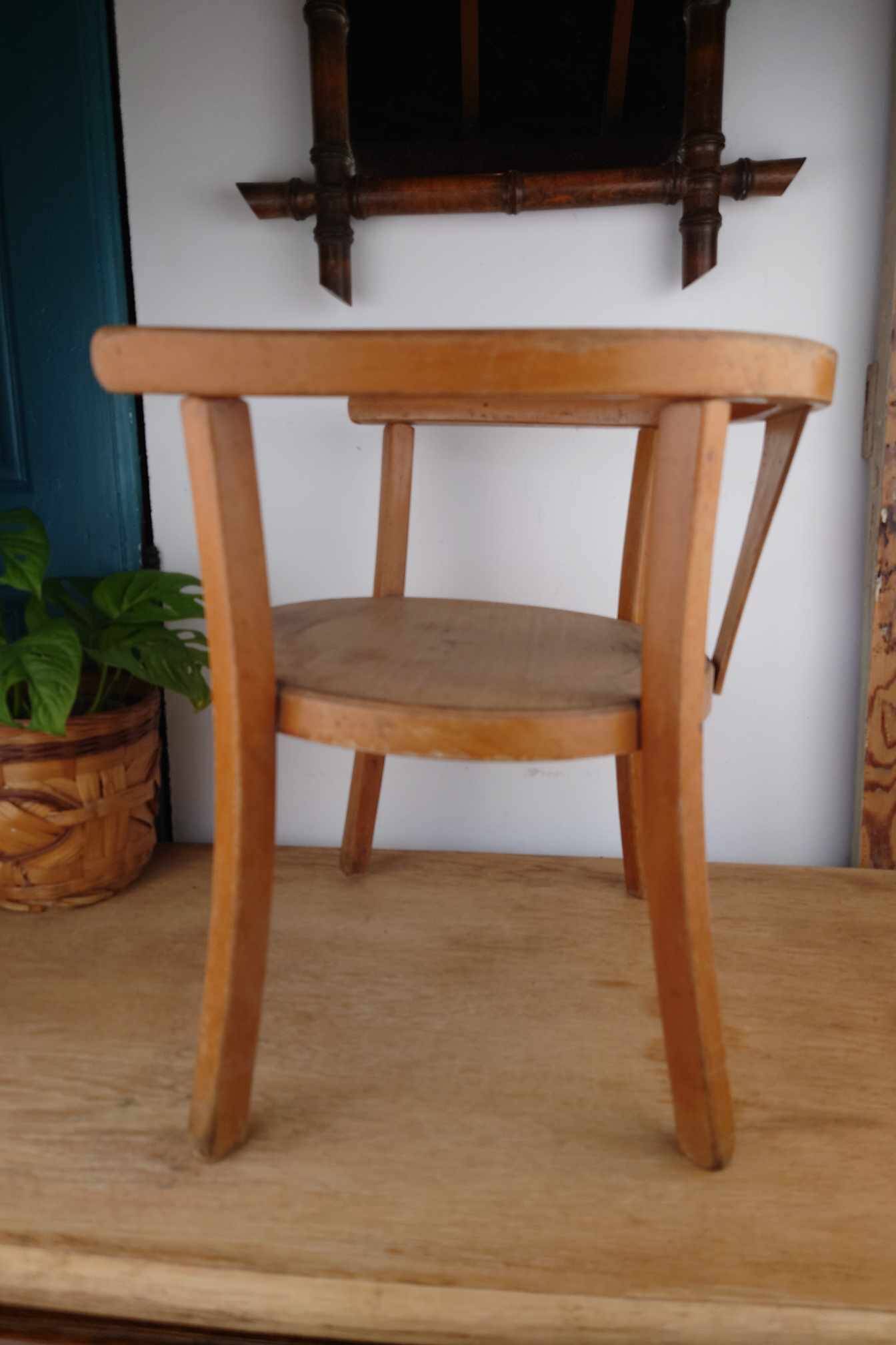 Antique Wooden Children's Chair - Baumann Style