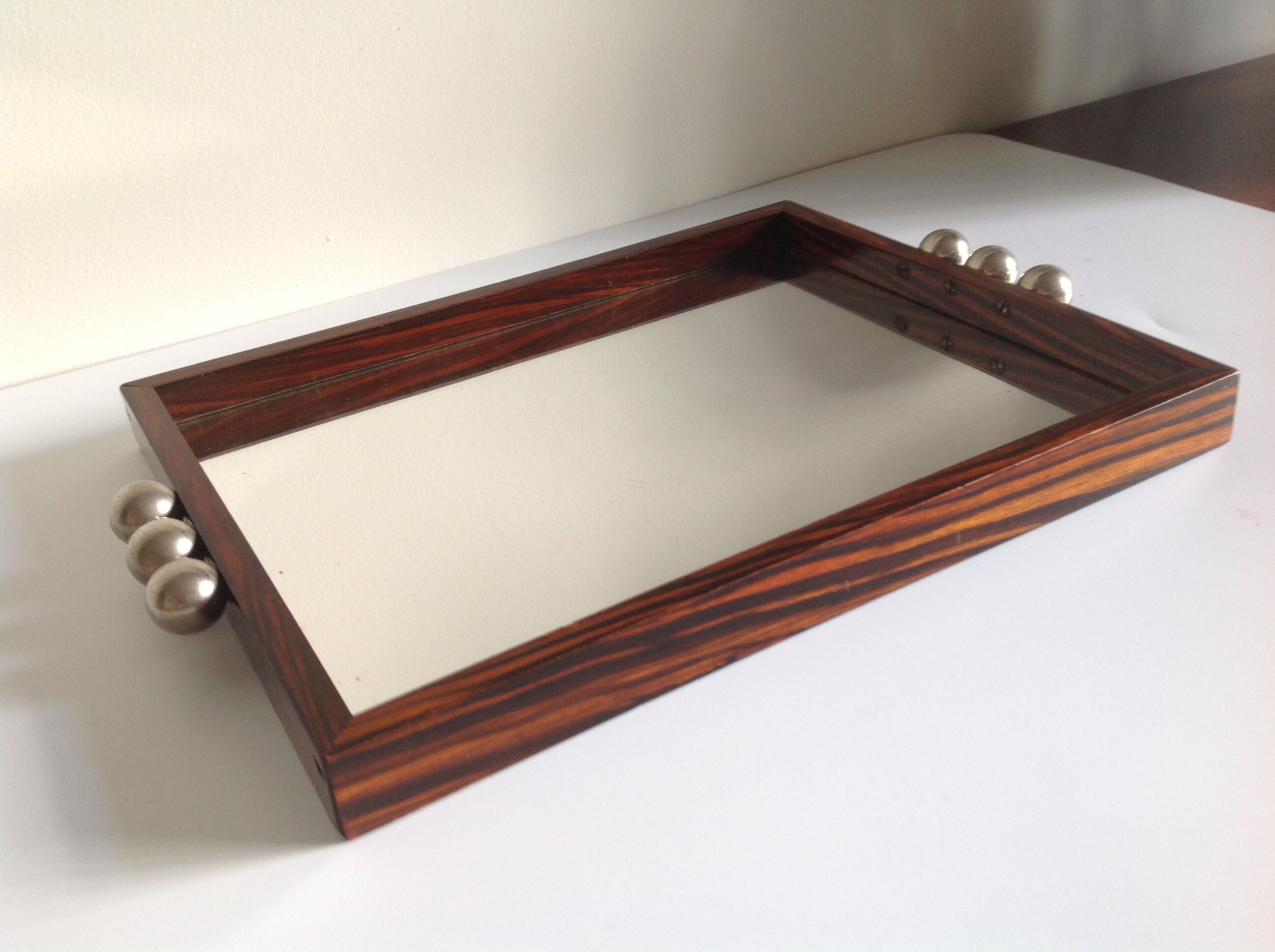 Art deco mirror tray