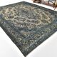 Classic Pattern Navy Blue Persian Rug, 311x402Cm