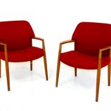Set de 2 fauteuils Aksel Bender Madsen & Ejner Larsen, Fritz Hansen, Suède, 1960
