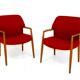 Set de 2 fauteuils Aksel Bender Madsen & Ejner Larsen, Fritz Hansen, Suède, 1960