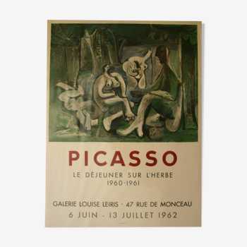 Pablo Picasso, Le déjeuner sur l'herbe,  affiche de Mourlot, 1962