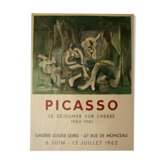 Pablo Picasso, Le déjeuner sur l'herbe, poster by Mourlot, 1962
