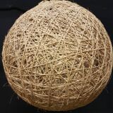 String and rattan ceiling of the 60s 70s